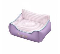 Ronyme Cama Sofá para Mascotas Cama para Perros Cama para Gatos Cama Acolchada Diván con Estructura Estable Superficie Suave y Relleno Resistente Que No Se, Morado, M