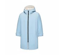 Ronyme Capa de Surf para Niños Toalla con Capucha Poncho de Cambio Abrigo Resistente al Viento Interior de Felpa Adecuada para, Azul Claro Y Blanco Roto, Numeric_13, Tall