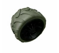 Ronyme Carrito Plegable Todo Terreno con Rueda de Carrito de Camping Espuma PU Sólida y Agarre Mejorado en Terrenos Mixtos Eje de 9 Mm Adecuado para Camping, Negro Por Dentro, Gris Por Fuera