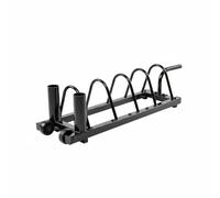 Ronyme Carro de Placas para Barra Soporte de Discos de Placas Estación con Mangas para Barra Estructura de Acero con Ruedas Deslizantes Conveniente para