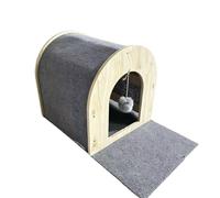 Ronyme Casa para Gato Rascador Refugio Cueva con Diseño Cerrado y Mirador para Asomarse Ayuda a Proteger Muebles y Satisface el de Arañar Adecuada para Salón Habitación y Áreas Tranquilas del Hogar