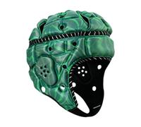 Ronyme Casco de Rugby, Casco de fútbol, Gorra Ajustable para Scrum, Gorra Deportiva, Protector de Cabeza de Rugby para Entrenamiento de Partidos, Verde