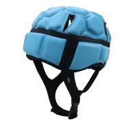 Ronyme Casco Deportivo Casco Acolchado Gorro Protector Sombrero Antigolpes con Protección Flexible y Ligera Ajuste con Correa Mentonera y Cordón Elástico, Azul, M51-56cm