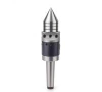 Ronyme Clavija Cónica para Torno de Carpintería Centro Giratorio para Madera Componente de Torno Punta Centrada en Acero Aleado para Soporte Firme Adecuada, MT3