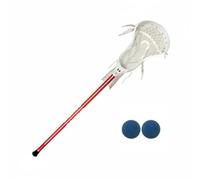 Ronyme Crosse Juvenil de con Mango de Aluminio Palo para Deporte Cabeza con Red Borde Curvo para Control de Balón Adecuada para Aprendizaje Progresivo, Rojo, 30 Pulgadas Adulto