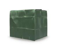 Ronyme Cubierta para Depósito de Agua IBC 1000l Protección Contra Lluvia Polvo Acceso al Tapón con Abertura 30cm Recorte Inferior para Desagüe Poliéster , Verde , 1000L/120X100X116cm