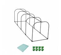 Ronyme Cubierta para Invernadero Cubierta Protectora Refugio Jardinería Material Polietileno Estructura de Acero Adecuada para Balcón Jardín Patio , 200-60-55cm