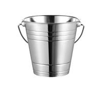 Ronyme Cubo de Hielo Acero Inoxidable para Chillar Botellas Balde de Bebidas Recipiente Multifunción Y Cubeta de Aperitivos Portátil con Mango Adecuado para, tal como se describe, 2500ML