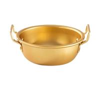 Ronyme Cuenco de arroz de aluminio con ergonómicas dobles, elegante plato de sopa para senderismo, tradicional para acampar y entretenerse, 13.5 Cm