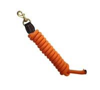 Ronyme Cuerda de Larga para Entrenamiento de Caballos, Correa de Nailon, Accesorio Ecuestre, rienda de 250 cm, Aparejo para Caballos de Cuerda para, Naranja
