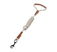 Ronyme Cuerda de tracción de 1,5 m para Perros, Correa portátil para Entrenamiento al Libre, Cuerda Trenzada, Reutilizable, asa cómoda para Perros, Beige