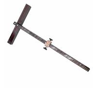 Ronyme de Azulejos Cerámicos 2 en 1 Vidrio Herramienta Manual Barra Guía Estable Empuñadura Ergonómica Abrazadera Piezas de Acero Apto para Bricolaje Hogar Taller, 0.6 Metros, G2022 Marrón