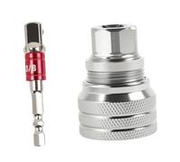 Ronyme de vaso universales de 10-19 mm con adaptador de 3/8". Resistente, ajustable y multifuncional para taladros eléctricos, 2 Piezas