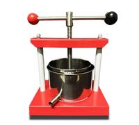 Ronyme de Vino Manual Extractora Exprimidor Licua de Fruta Acero Inoxidable con Cesto y de Drenaje Compacta Adecuada para Cocina Doméstica Elaboración Casera Regalos