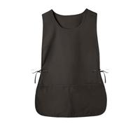 Ronyme Delantal tipo, delantal de zapatero laterales, ideal para lavar platos, para hombres y mujeres, ideal para, para café, estudio, Negro
