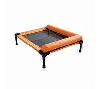 Ronyme Elevada para Mascotas Cama Firme Superficie Ventilada Material Resistente Estructura Elevada Adecuada para de Perros y, Naranja, 63.5 50 16.5 Cm para Mascotas De hasta 18 Kg