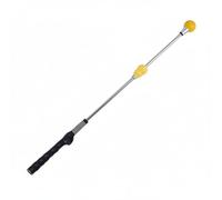 Ronyme Entrenador de Swing de Golf Varilla de Práctica Equipo de Entrenamiento Ajustable Mango Cómodo Eje Acero Estable Aumenta Potencia y con Señal Adecuado, Amarillo, Ajuste De Cuatro Marchas