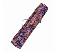 Ronyme Equipment Carrier Transportador de Esterilla Bolsa Cilíndrica Funda con Cremallera Resistente al Agua Material Nylon Poliéster Estampado de Hojas y, Estilo Dos, Talla Única