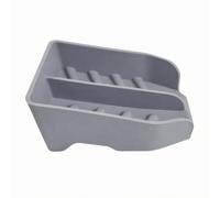 Ronyme Escurridor de Cocina Silicona de Encimera Organizador Soporte Bandeja Diseño de Dos Compartimentos y Secado Ágil Adecuado para Baño Cocina Hogar, Gris