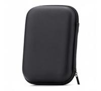 Ronyme Estuche para Auriculares Transportable con Bolsillo de Malla Porta Cables Funda Semi Rígida Tiras Elásticas Adecuado para Viajes Trabajo Uso Diario, Black