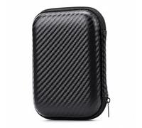 Ronyme Estuche para Auriculares Transportable con Bolsillo de Malla Porta Cables Funda Semi Rígida Tiras Elásticas Adecuado para Viajes Trabajo Uso Diario, Straw Weave