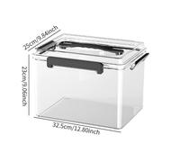 Ronyme Estuche Protector para cámara con asa, Transparente, Impermeable, Resistente, para Camping, Herramientas, cosméticos, cámara réflex, bolígrafo.