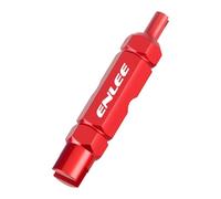 Ronyme Extractor de Núcleos de Válvula Herramienta para Retirar Núcleos de Válvula Tubo Neumático Reparación Aleación de Aluminio Compatible con Bicicleta Mo, Rojo