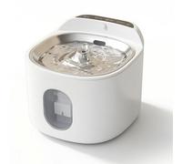 Ronyme Fuente de Agua Automática para Mascotas de 4 L Dispensador Abrevadero Cuenco Higiénico de Acero Inoxidable 304 sin Cables con Batería Recargable y, Color to 1, Style to 1
