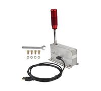 Ronyme Game Controller Palanca para PC Simulador de Carreras Selector de Cambios de Aluminio Compatible con Volante Sensación Metálica Auténtica Adecuado, Rojo