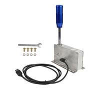 Ronyme Game Controller Palanca para PC Simulador de Carreras Selector de Cambios de Aluminio Compatible con Volante Sensación Metálica Auténtica Adecuado, Azul