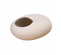 Ronyme Jarrón de Cerámica para Plantas Pequeñas Diseño Irregular y Acabado Ideal para Decoración de Estanterías Dormitorios y Ambientes Tranquilos, Florero De Guijarros - Piedra Pequeña