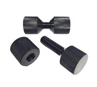 Ronyme Juego de pasadores de alineación de brida de dos orificios de 1-1/8" de aluminio con accesorios de óxido anodizado para bridas de tubería de 1/2" a, 2 piezas