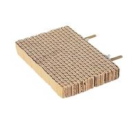 Ronyme Juguete para Loros de Accesorio Masticable de Cartón con Corcho Natural Base para Jaula Y Ejercicios Apto para Periquitos Cotorras, L