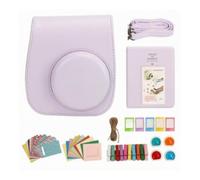 Ronyme Kit Accesorios para cámara instantánea, Protector Ligero, Bonito, para Viajes, Pegatinas DIY, Divertido, Estuche Protector Multiusos, Bolsa, Púrpura