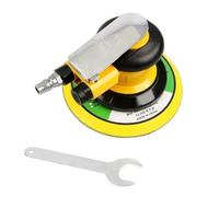 Ronyme Lijadora Orbital Aleatoria Antivibración | Salida ventilación Trasera, Lijadora con disco Soporte, Excéntrica, Esmeriladora Doble Acción, para Taller, 15 Cm, Sin Recogida Polvo