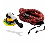 Ronyme Lijadora Orbital Aleatoria Antivibración | Salida ventilación Trasera, Lijadora con disco Soporte, Excéntrica, Esmeriladora Doble Acción, para Taller, 6 Pulgadas, Con Recolector Polvo