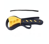 Ronyme Llave Ajustable Llave Correa Llave de Correa Llave de Banda Herramienta Manual con Superficie de Alto Agarre sin Rayar y Mango Ergonómico Adecuada, 6 Pulgadas, 3075 6 Pulgadas Amarillo