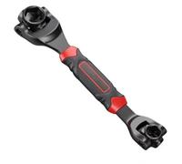 Ronyme Llave Vaso Multifunción Multiusos | Antislizante, Llave con Cabezal Giratorio, para Taller, Carretera, Mecánicos, Conductores, 12-19mm