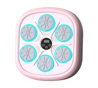 Ronyme Máquina de Boxeo electrónica, música, Boxeo, Objetivo de Pared para Mujeres, Hombres, Gimnasio en casa, Entrenador de Boxeo con luz para Artes, Rosa