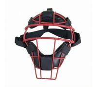 Ronyme Máscara Protectora Deportiva Estructura en Hierro con Almohadilla Interna Acolchada Correas Regulables Uso en Partidos y Ejercicios de Béisbol, Red-Black, Child