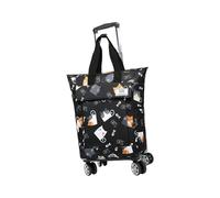 Ronyme Mochila con Ruedas Maleta con Ruedas, diseño de Gato, Apertura Grande de 180 °, Equipaje de Mano, Bolsa de Negocios, Mochila con Ruedas para Ordenador