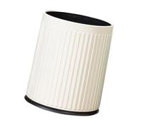 Ronyme Papelera elegante para el hogar, para habitación de hotel, redonda, sin tapa, portátil, sencilla, de gran capacidad, para hotel, White M