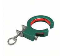 Ronyme Polea Paso para Cables con Cuerpo Engrosado 27 Milímetros y Peso Ligero 212 Gramos con Mordaza Montaje Metálico para Guiar Cables sin Enganches en, Verde