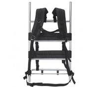 Ronyme Portador de Marco de Aluminio Mochila Portaequipajes Armazón Rectangular Base Inferior Curvada Correas de Compresión Ajuste Versátil Soporta 20 a 25, M