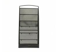 Ronyme Revistero de Metal Organizador de Estante de Revistas Expositor de Literatura con Cuerpo Vertical y Base Rectangular Antivuelco Adecuada para Oficinas, Negro