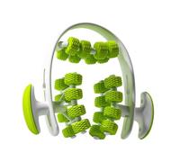 Ronyme Rodillo Muscular Circular de 24 Ruedas, Ajustable, Ligero, portátil, con Abrazadera Circular para piernas, Anillo de Masaje para Entrenamiento de, Verde