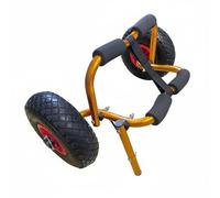 Ronyme Rueda para Barco Inflable Carro Kayak Trolley Compacto Plegable Movimiento con Menos Carga Rodamiento Fiable en Terrenos, Dorado, Style to 2