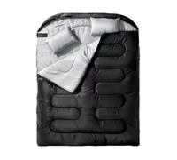 Ronyme Saco de Dormir Exterior Saco Bolsa Manta Colchoneta con Forma Rectangular Espaciosa y Buen Equilibrio Térmico Se en Bolsa Compacta Adecuado para Tienda Campamento Ruta Larga, Negro