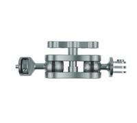 Ronyme Soporte de Cámara Articulado para Montaje con Doble Bola y Bracket Compacto de Aleación de Aluminio Placa para Equipo Compatible Función de Ajuste, Titanio, Brazo Mágico Titanio