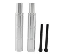 Ronyme Soporte Extensión Montaje Ligero Compacto, Soporte Luz Antiniebla LED, Resistente, Kit Soportes Montaje, para motocicletas personalizadas, Motociclistas, Plata